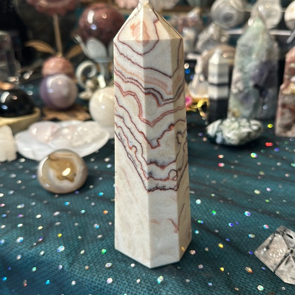 Apengshi Rhodochrosite tower 533g 6"1/2 - Picture 2 of 4